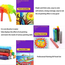 Load image into Gallery viewer, Artist Oil Pastel Set - 12/25/50 Colors, Non-Toxic Washable Crayons for Drawing & Painting