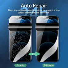 Load image into Gallery viewer, 2Pcs Anti-Spy Hydrogel Film for IPhone 11 14 Pro Max 7 8 Plus Privacy Screen Protectors for IPhone 12 13 PRO XS MAX Mini X XR Bubble Free Fine Diamond Clear Crystal Shockproof Tempered Glass Film