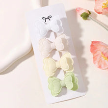 Load image into Gallery viewer, 4Pcs Candy Colored Hair Clips for Girls Cute Double-Layered Bows