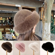 Load image into Gallery viewer, Furry Hats For Women, Autumn Winter Korean Style Warm Hats, Solid Color Flattering Mongolian Hats, Thickened Winter Outfits