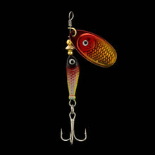 Load image into Gallery viewer, Rotating Metal Spinner Fishing Lure 9.1g 7cm β Sequin Hard Bait with Treble Hook for Bass, Pike, Carp & Trout