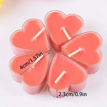 Load image into Gallery viewer, 9pcs Heart-Shaped Scented Tea Candles – Romantic Décor for Valentine's Day, Weddings, and Anniversaries