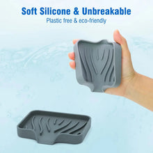 Load image into Gallery viewer, Silicone Drain Soap Dish - Anti-Slip Sink Tray for Kitchen & Bathroom