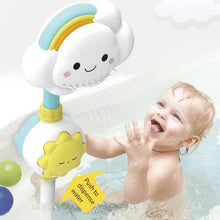Load image into Gallery viewer, Cloud Weather Bath Toy for Kids – Educational Water Spray Toy with Rotating Nozzle & Suction Cup
