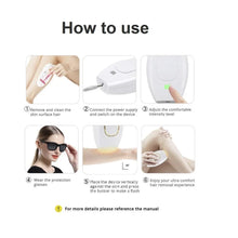 Load image into Gallery viewer, Home Mini Permanent Handheld 999999 Flash IPL Laser Hair Removal Device for Men and Women Painless Personal Care