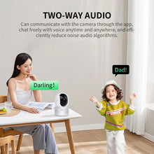 Load image into Gallery viewer, 8MP 4K WiFi Security Indoor Camera 5X Digital Zoom Pan Tilt IP Camera Ai Automatic Tracking Night Vision Intercom Security