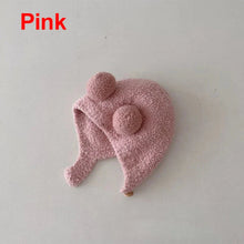 Load image into Gallery viewer, Cute Winter Kids Hats for Girls & Boys Soft Wool Fleece Ear Protection