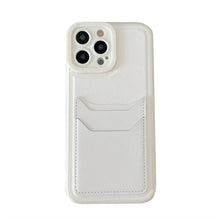 Load image into Gallery viewer, Luxury Leather Square Silicone Wallet Card Holder Phone Case For iPhone 13 12 11 14 Pro Max XS XR X Shockproof Cover Luxury Shockproof Phone Case