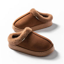 将图片加载到图库查看器,Fashion Women Fluffy Slippers for Autumn and Winter Indoor EVA Thick Sole Anti-Slip and Warm Unisex Slippers for Winter
