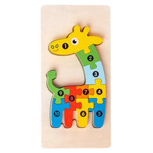 Load image into Gallery viewer, 3D Montessori Wooden Dinosaur Puzzle Toy