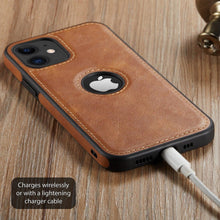 Load image into Gallery viewer, Luxury PU Leather Phone Case For iPhone 14 pro max 13 Pro max 11 12 Pro Max XR XS Max X 7 Plus case leather Slim Back Cover Compatible with iPhone 13 Pro Case Slim Leather Classic Luxury Elegant Phone Cover