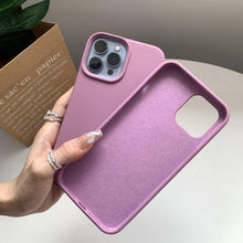 将图片加载到图库查看器,Silicone Soft Thick Protective Rubber Phone Basic Case For iPhone 14 13 Pro Max Case Luxury Silicone Phone Case for iPhone Solid Color Classic Camera Protection Case