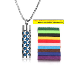 Load image into Gallery viewer, Stainless Steel Aromatherapy Necklace – Oil Diffuser Pendant
