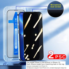 将图片加载到图库查看器,2pcs Full Cover Screen Protector For iPhone 11 12 13 PRO MAX Privacy Glass For iPhone 14 Pro XS Max XR 13 12 mini Tempered Glass Tempered Glass Screen Protector Film 9H Hardness Anti Scratch Screen Protector