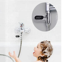 Load image into Gallery viewer, LED Display Shower Water Thermometer Self Powered