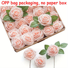 Load image into Gallery viewer, 25pcs Artificial Flowers, Fake Flowers Roses W/stem For DIY Wedding Bouquets Centerpieces Arrangements Party Home Decorations