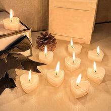 Load image into Gallery viewer, 9pcs Heart-Shaped Scented Tea Candles – Romantic Décor for Valentine's Day, Weddings, and Anniversaries
