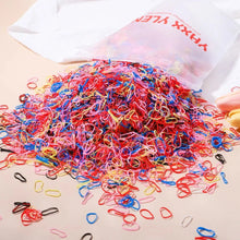 Load image into Gallery viewer, 500/1000Pcs Colourful Hair Ties for Girls Kids Ponytail Holder Bands