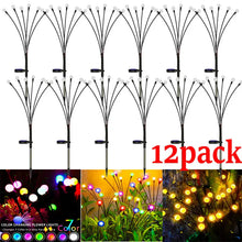 Load image into Gallery viewer, 12Pack Solar LED Starburst Firefly Lights β IP66 Waterproof Garden & Lawn Decoration