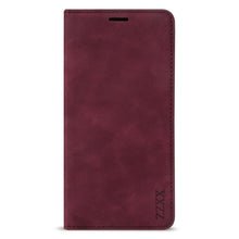 Load image into Gallery viewer, Wallet Skin Friendly Magnetic Flip With Card Slot Leather Case For iPhone 14 Pro Max 13 12 11 SE X XR XS Max Popular PU Leather Impact Resistant Built-In Magnet Card Holder Pockets Stand Function