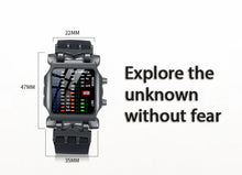 将图片加载到图库查看器,LED Watch Men Fashion Creative Crab Type Electronic Watch Luminous Binary Gift Business Style Cool Waterproof Multi Function