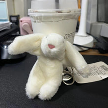 将图片加载到图库查看器,Cute Cartoon Rabbit Plush Keychain – Pompom Bag & Phone Pendant