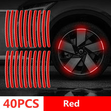 Load image into Gallery viewer, Car Wheel Hub Reflective Stripes Door Handle Safety Warning Sticker Car Rear Warning Tape Automobile Sticker Exterior Accessorie