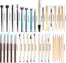 Load image into Gallery viewer, Pottery Clay Sculpting Tools Kit - 8-61 Pcs for Carving, Shaping & Modeling