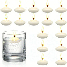 将图片加载到图库查看器,6/10/16Pcs Unscented Floating Candles – Romantic Soy Wax Discs for Valentine's Day, Weddings, Parties, and Home Décor