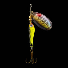 Load image into Gallery viewer, Rotating Metal Spinner Fishing Lure 9.1g 7cm β Sequin Hard Bait with Treble Hook for Bass, Pike, Carp & Trout