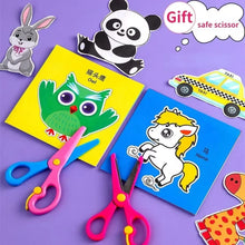 Load image into Gallery viewer, 48Pcs Kids Craft Paper Cut Book - DIY Cartoon Scrapbooking & Educational Toys