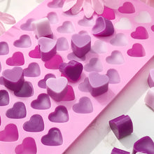Load image into Gallery viewer, 55-Cavity Heart Silicone Candle Mold – DIY Valentine’s Candle, Wax Melt & Chocolate Mold for Love Crafts, Baking & Party Gifts