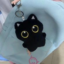 Load image into Gallery viewer, 10cm Cute Black Cat Plush Toy – Small Stuffed Doll Pendant Gift