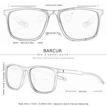 Load image into Gallery viewer, BARCUR Sports Style Anti-Blue Light Reading Glasses – Fashion Transparent PC Frame for Men and Women with Multiple Degrees Lightweight Rectangle Eyewear for Home Office and Daily Use