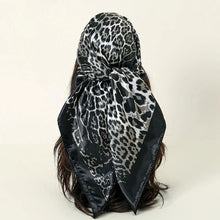 Load image into Gallery viewer, Satin Square Scarf – Elegant 2025 Print Hijab, Shawl & Hair Wrap