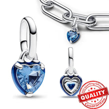 Load image into Gallery viewer, Sparkling Star Mini Dangle Charm - 925 Sterling Silver Green Heart Charm for Me Bracelet, Zircon & Crystal Accent, Customizable Girl Party Jewelry