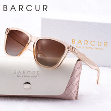 将图片加载到图库查看器,BARCUR Fashion Energetic Polarized Sunglasses for Women – Transparent Lightweight PC Frame Oval UV400 Protection Ladies Holiday Sun Glasses with Stylish Mirror Lens and Elegant White Gift Box – Perfect for Travel Beach & Summer Outings