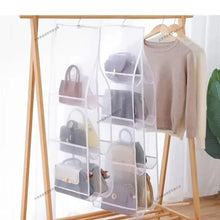 Load image into Gallery viewer, Hanging Closet Organizer Bag - Eco-Friendly 3D Transparent Storage for Tote Bags & Purses