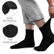 Load image into Gallery viewer, 10PCS Men’s Mid-Calf Cotton Socks – Solid Color, Versatile for All Seasons