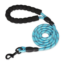 将图片加载到图库查看器,Reflective Dog Leash – Heavy Duty Traction Rope with Padded Handle for Strong Dogs