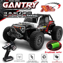 Load image into Gallery viewer, 16103PRO 2.4GHz 70KM/H Professional RC Car: Brushless Motor, 1:16 Scale 4WD High-Speed Off-road Climbing Vehicle Wtith LED Light