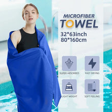 Load image into Gallery viewer, Microfiber Quick-Dry Towel – Lightweight Sandproof Sports & Travel Towel for Gym, Beach, Swim & Yoga