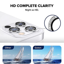 Load image into Gallery viewer, 3/1Pcs Luxury Camera Lens Protector For iPhone13 12 11 Pro Max Camera Protective For iPhone 12 13 Mini Back Lens Glass Camera Cover Circle Tempered Glass Protector