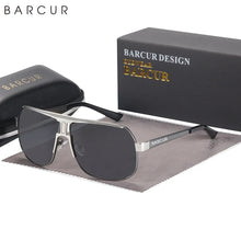 将图片加载到图库查看器,BARCUR Polarized Sports Sunglasses for Men Fashionable Fishing Driving Hiking and Outdoor Eyewear UV400 Protection Gradient Lenses