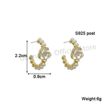 Load image into Gallery viewer, White Flower & Butterfly Dangle Earrings β Acrylic Pearl Heart Jewelry
