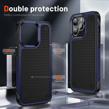 Load image into Gallery viewer, Business Black Shockproof Armor Case for iPhone 14 Pro Max 14 Plus 13 12 Hard Cover Heavy Duty Case Shockproof Ultra-Slim Non-slip iPhone Powerful Protective Phone Case for iPhone