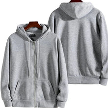 Load image into Gallery viewer, Men’s Casual Zipper Hoodie – Autumn Winter Long Sleeve Hooded Sweatshirt for Daily Wear & Sports