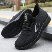 将图片加载到图库查看器,Men's Fashionable Solid Woven Knitted Running Shoes - Lightweight, Breathable, Non-Slip - Perfect Sports Shoes for Out - Lightweight, Breathable, Anti-Slip