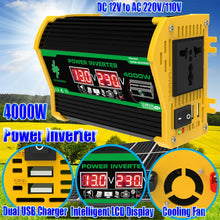 将图片加载到图库查看器,4000W Vehicle Smart Inverter Dual LCD Display 12V To 220V/110V Intelligent Power Inverter Digital Power Inverter for RV Caravan