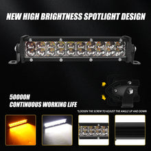 Load image into Gallery viewer, Motorcycle Headlight Light Handlebar LED Light Bar Set 60W LED With switch Kit Fits Most 7/8” Handlebars White Yellow Flicker
